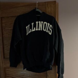 Illinois Black Hoodie